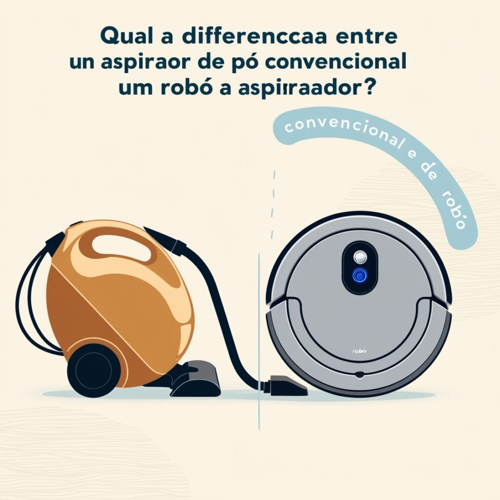 qual a diferenca entre um aspirador de po convencional e um robo aspirador